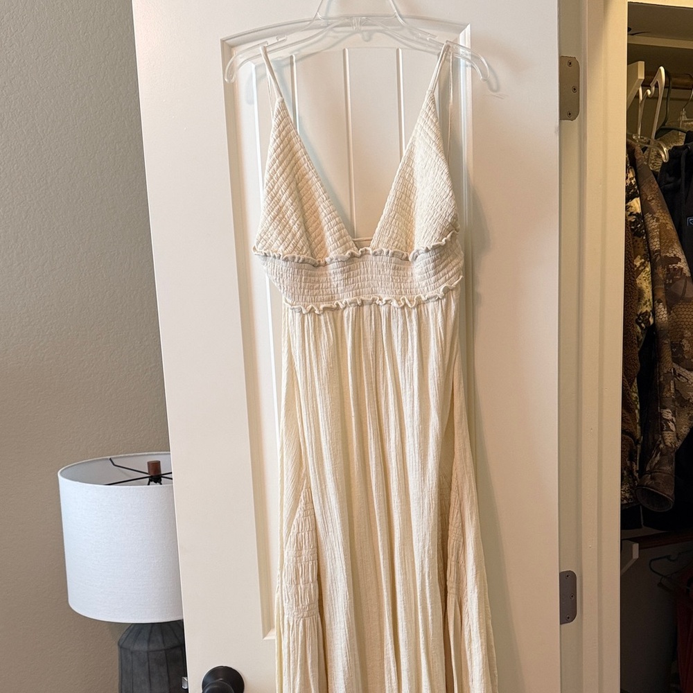 Free People Cream Maxi Dress